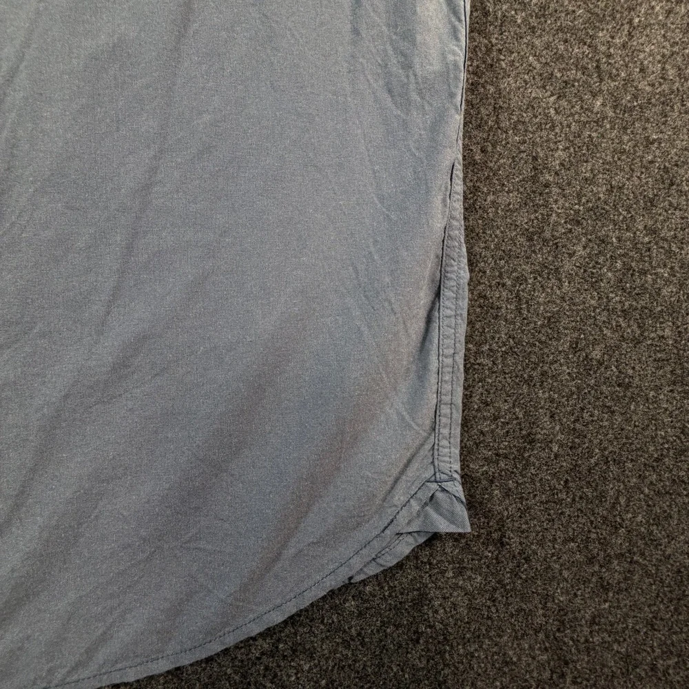 The North Face Mens XXL Blue Gray Short Sleeve Button Down Utility Hiking‎ Shirt